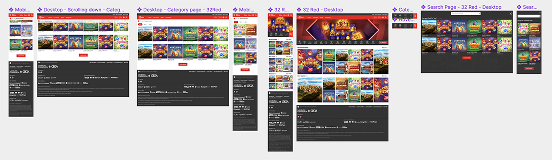 32Red Casino — Website Redesign