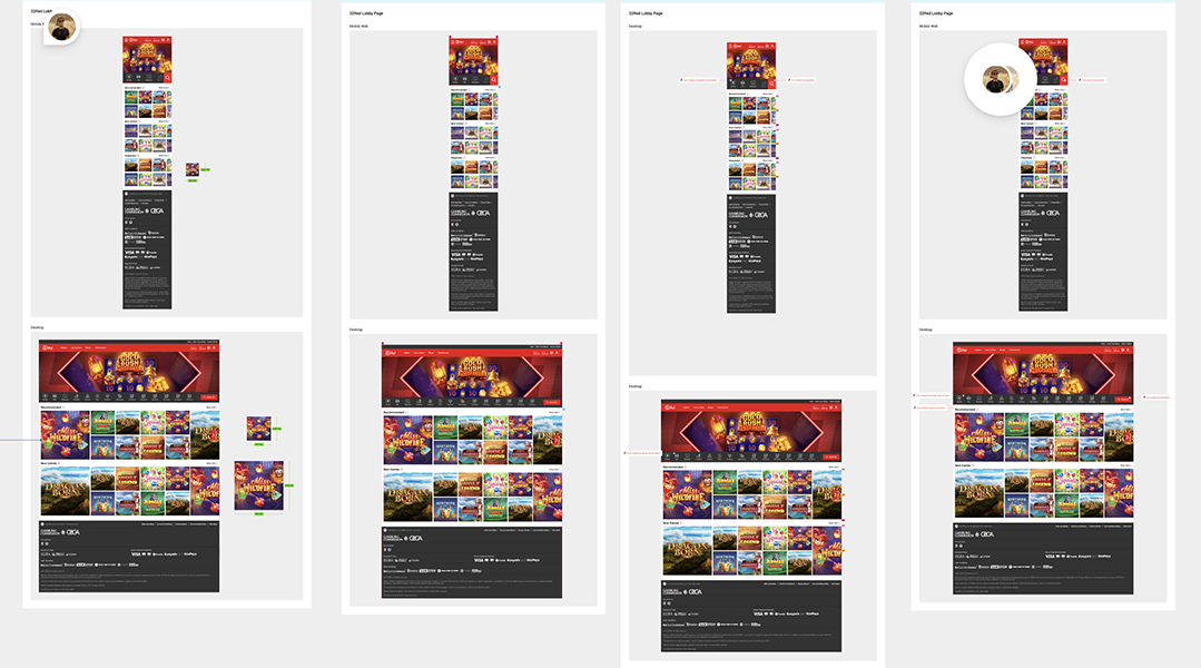 32Red Casino — Website Redesign