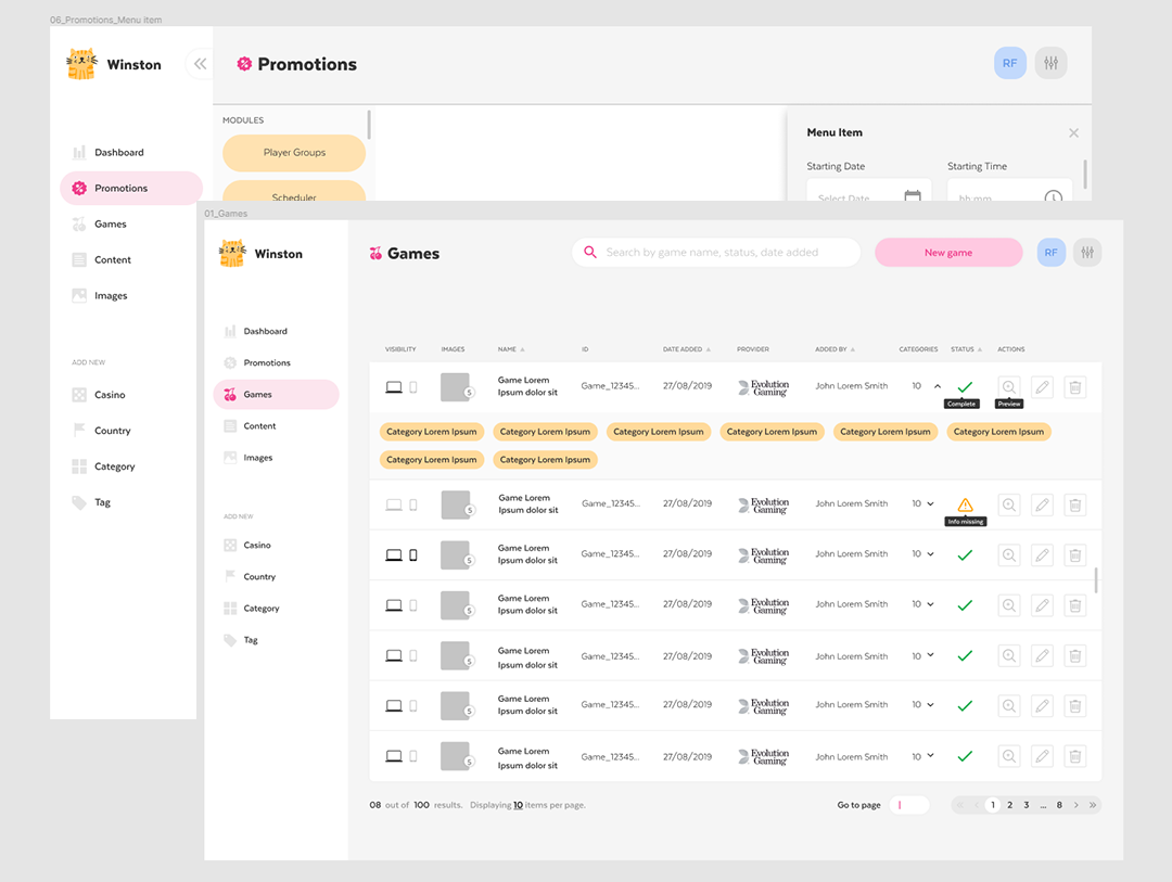 Winston — Plataforma CMS